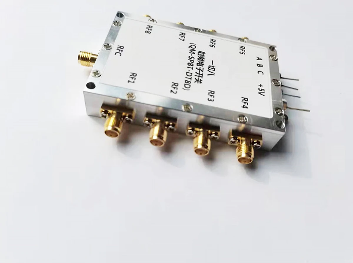 SP8T RF Switch DC-8GHz HMC321 1 to 8 Single Pole Eight Throw RF Switch Control microwave signal channel