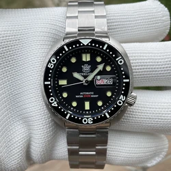 STEELDIVE Official SD1972 Japanese NH36 Movement 316L Steel Mechanical Watch Swiss Super Glow-in-the-dark Waterproof Men's Watch