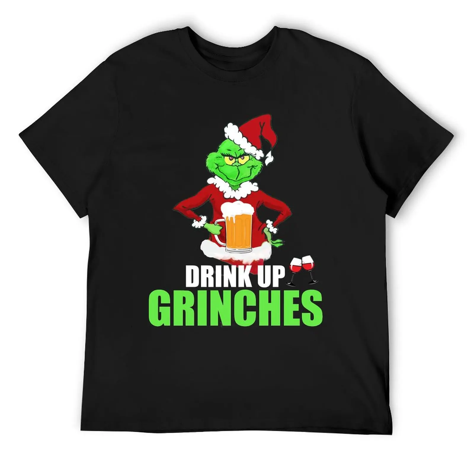 

Drink Up Grinches Funny Christmas T-Shirt anime t shirts anime stuff shirts graphic boys whites oversized t shirts for men