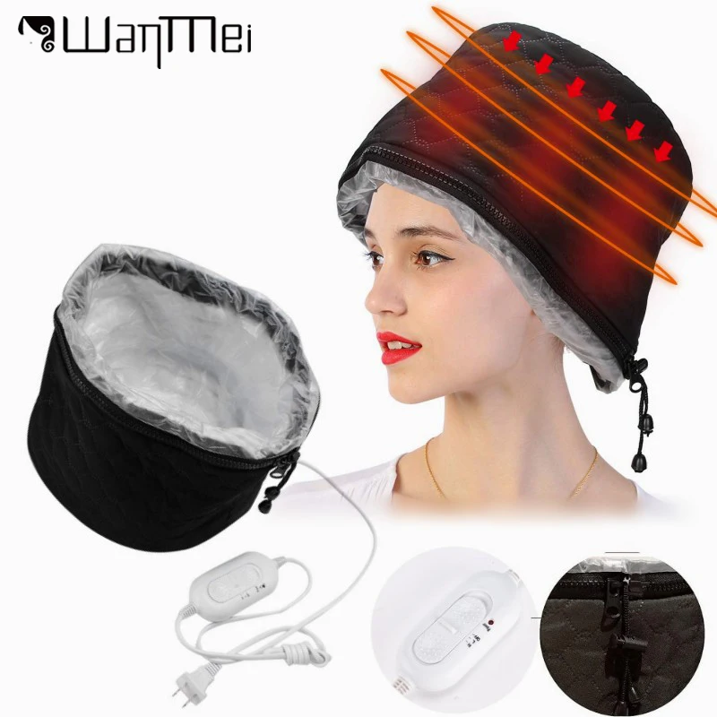 

Hair SPA Cap Электрический Подогрев Hat Регулируемый Горячее Масло Лечение Hat Уход За Волосами Стайлинг Пароход Термальный Тепловой Cap Hair Spa Home