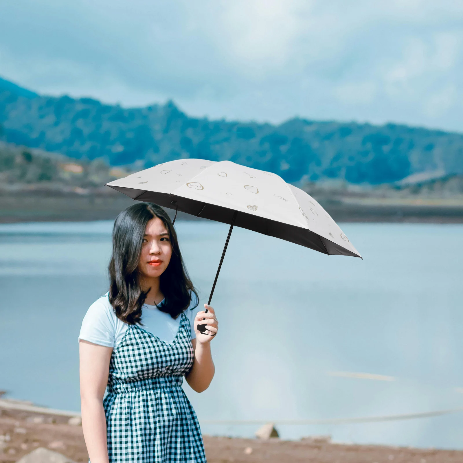 

Compact Foldable Sun Umbrella Travel Umbrella Lightweight Portable Uv Protection for Rain and Sun Outdoor Use Umbrellas for Rain