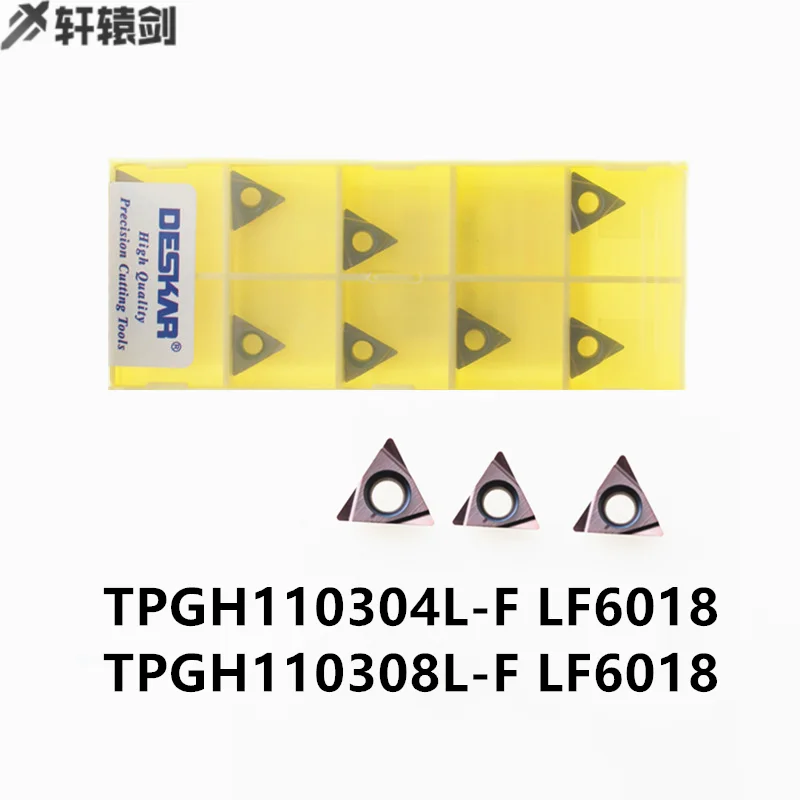 10 pz TPGH110304L-F LF6018 per inserto alesante in acciaio inox tornitura CNC taglio carburo