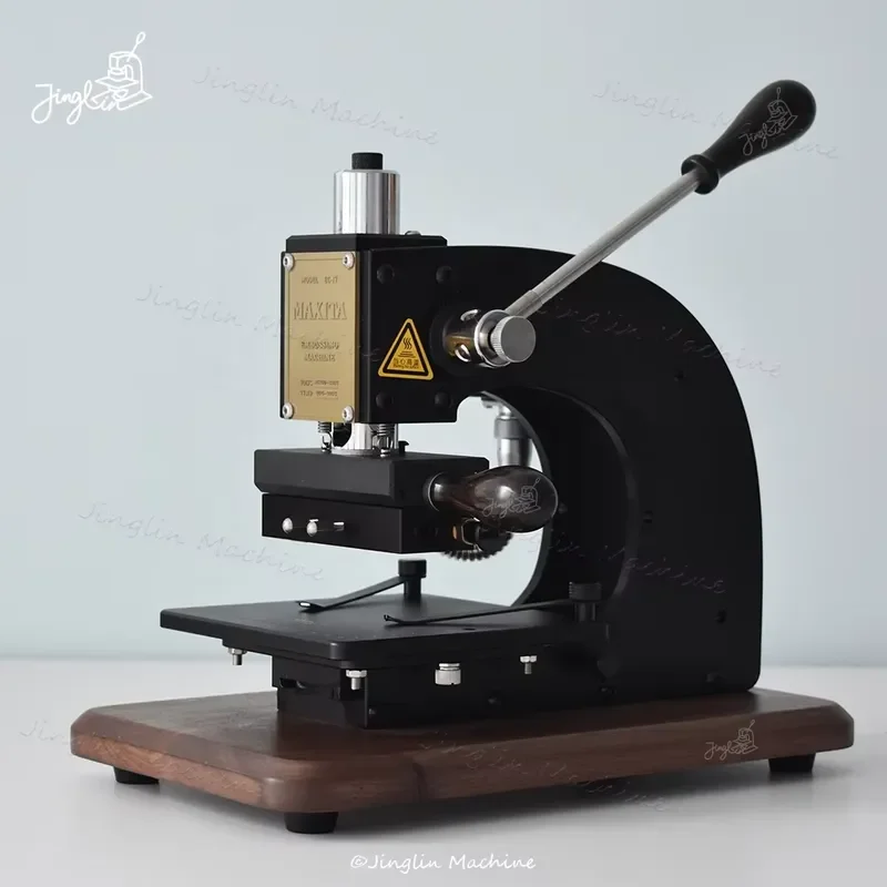 Hot Stamping Machine Manual Leather Heat Press Machine Gold Silver Foil Digital Embossing Machine for Leather PU Paper Logo