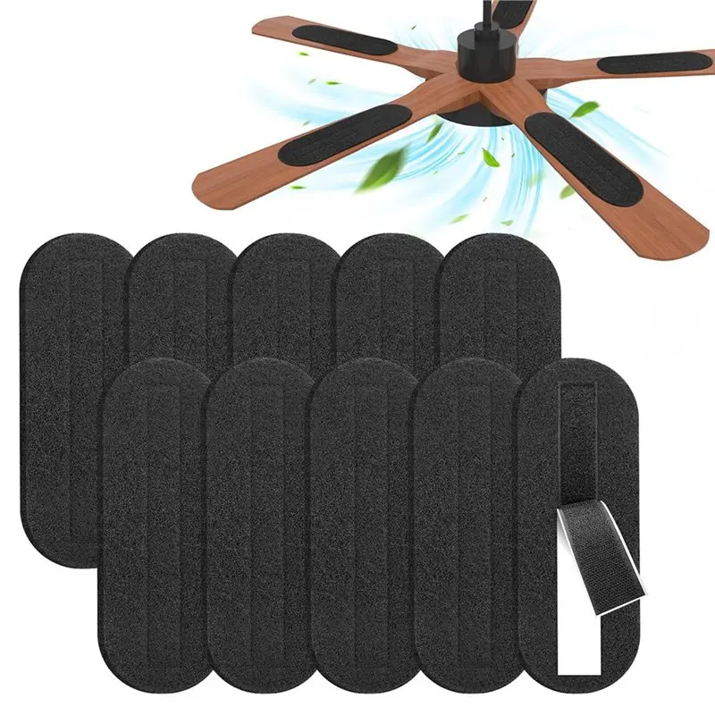 A11I Ceiling Fan Filters For Blades Easy-Stick Strong Fixity Activated Coconut Carbon Fan Filter