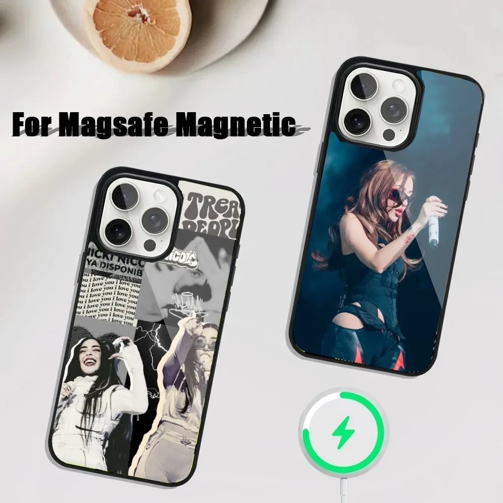 Singer N-Nicki N-Nicole Phone Case For iPhone 16,15,14,13,12,11,Plus,Pro,Max Mini Magsafe Magnetic Wireless Charging