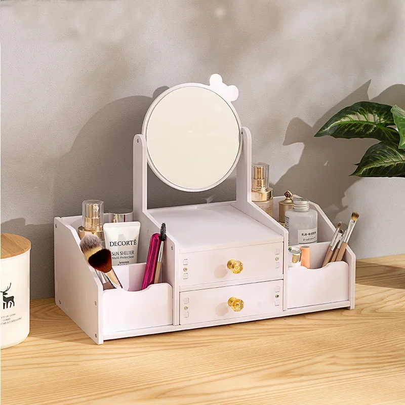 Cosmetics Storage Box High-end Desktop Household Large Capacity Skincare Storage Rack Drawer Style Storage Rack