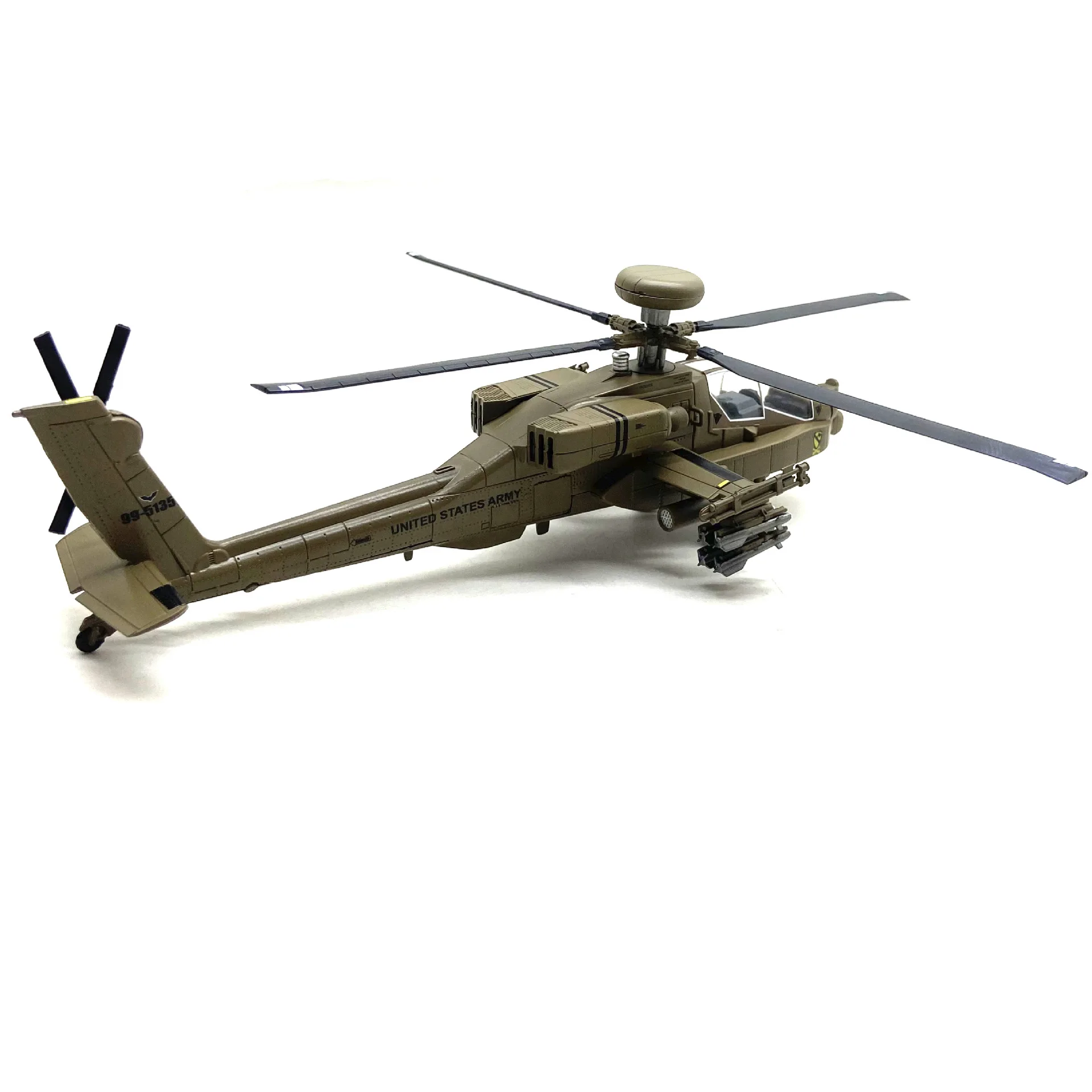 1:72 Scale US Apache AH-64D Helicopter Airplane Model Alloy Diecast Aircraft Replica Finished Military Collection Ornament Gift