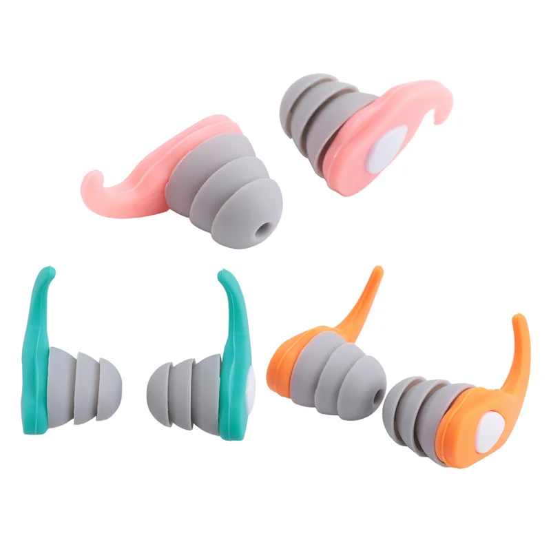 

【Superdeals】Swimmers Ear Plugs Men Women Waterproof Earplugs For Swimming 3 Pairs Adults Kids Swim Ear Plugs B