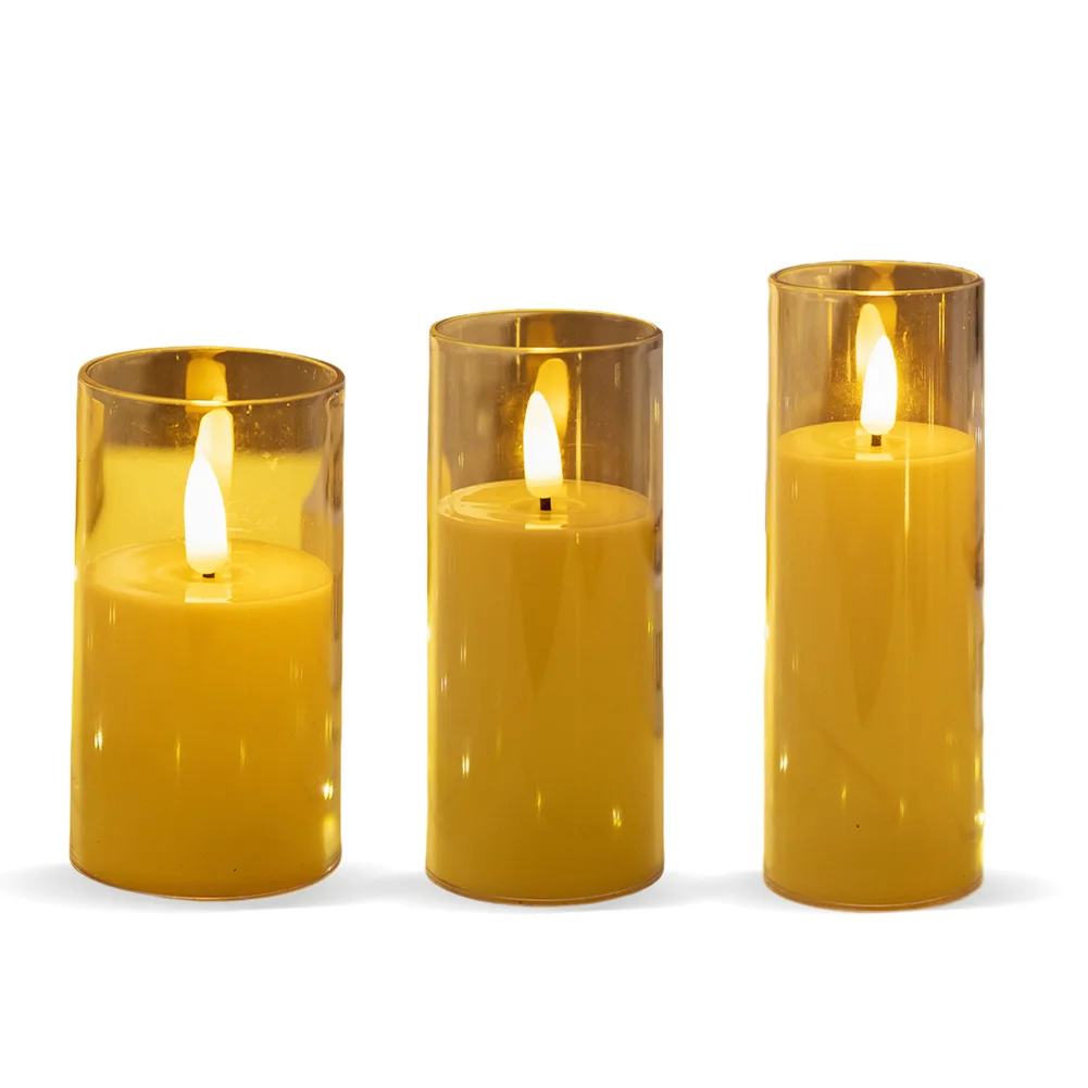 Flameless Candles LED Candle Light Battery Operated Flickering Candle Electronic Candle for Wedding Festival