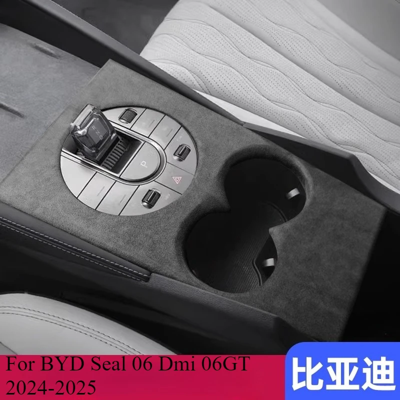 

Для BYD Seal 06 Dmi 06GT 2024-2025, центральная консоль, панель переключения передач, замшевая крышка и отделка вентиляционного отверстия, приборная панель с защитой от царапин