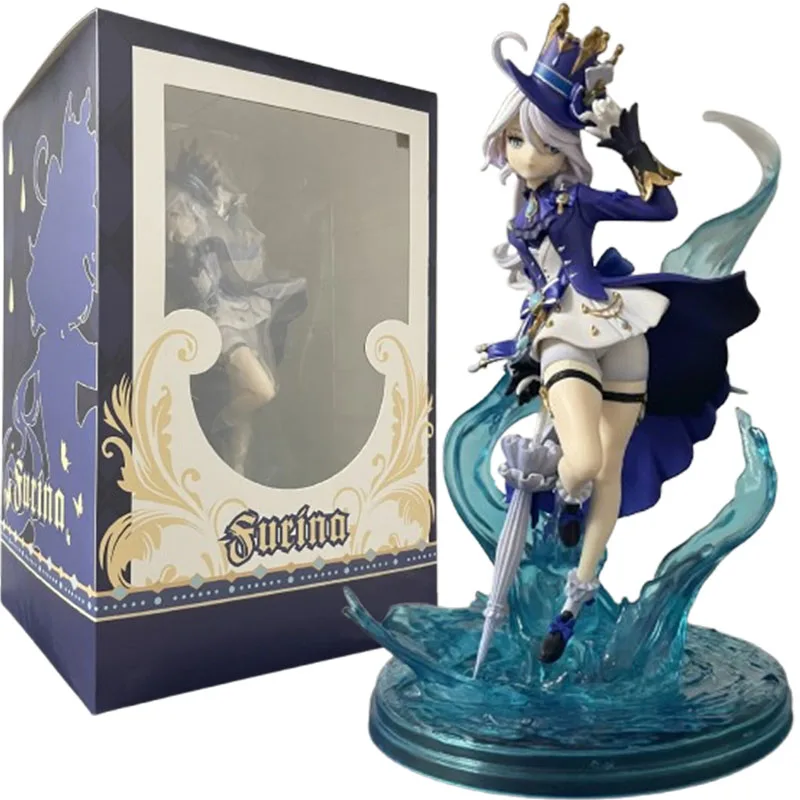 

25cm Genshin Impact Action Figures Game Furina Figura Anime GK Statue Model Doll Ornaments Toys Collectible Peripheral for Kids