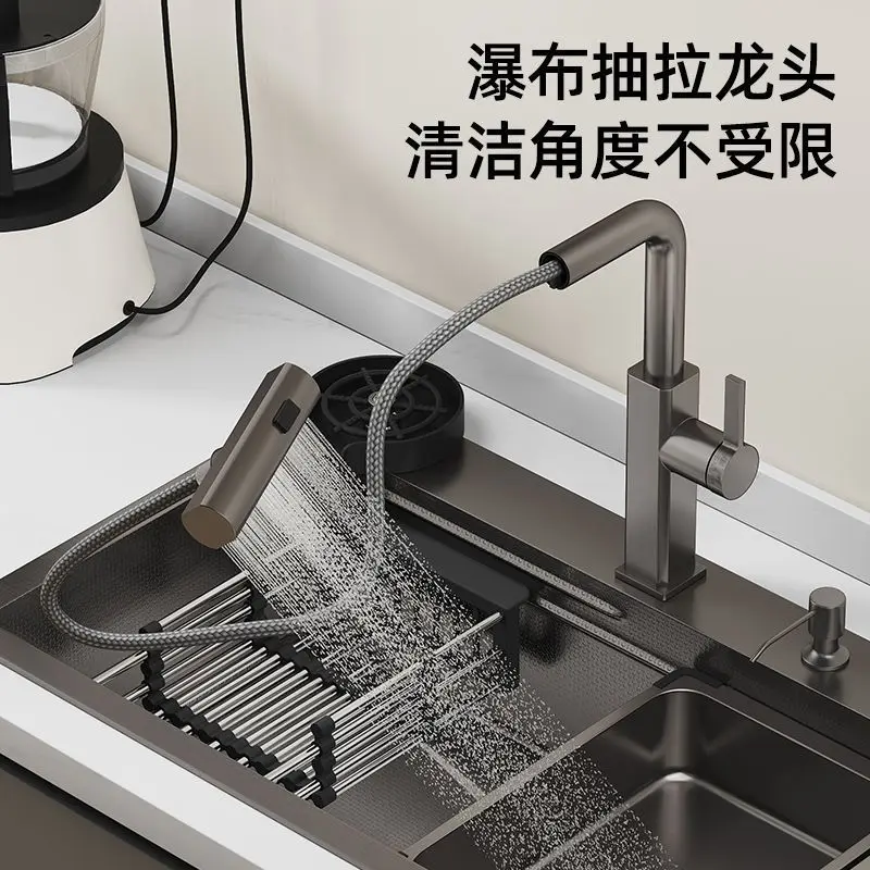 304 stainless steel sink household thickened rice grain dishwashing basin
