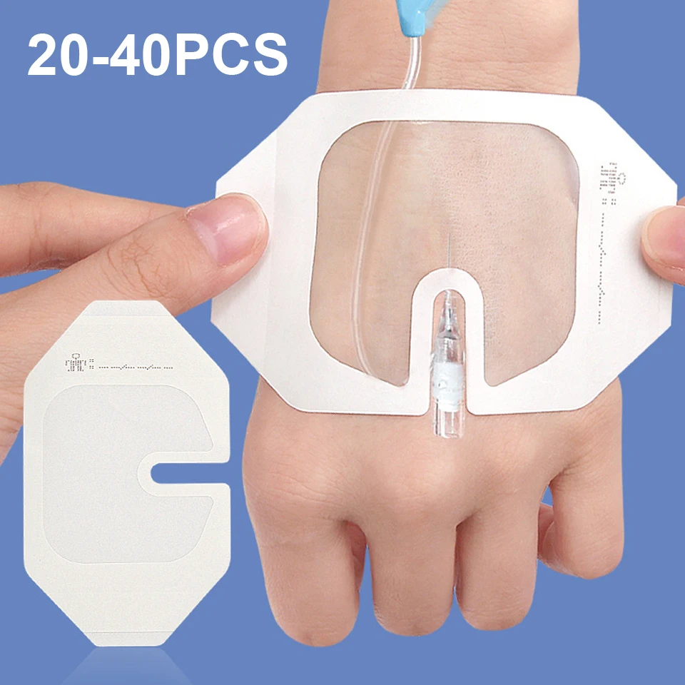 20-40PCS 6X7cm PU Transparent Film Dressing Waterproof Wound Bandage Adhesive Patches Post Surgical Shower IV Cannula Fixed