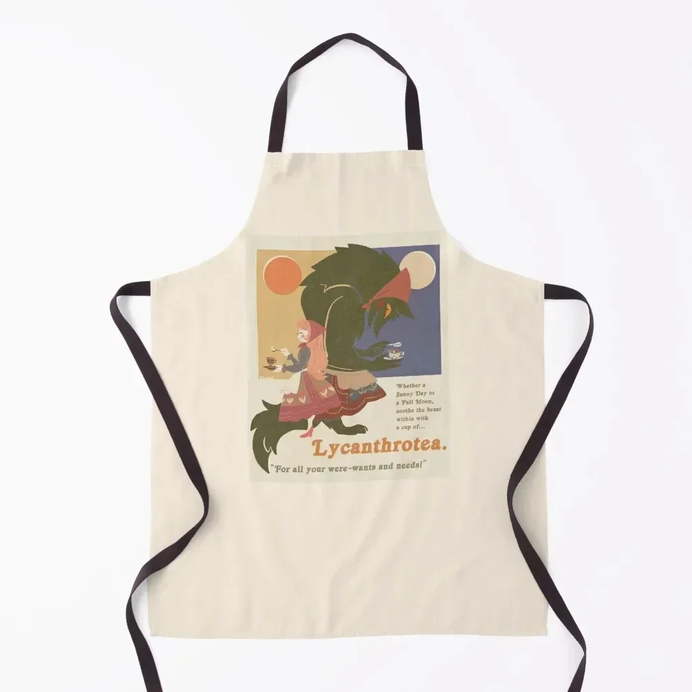 

Lycanthrotea Apron Kitchen Special Accessories Customizable Woman bib Apron