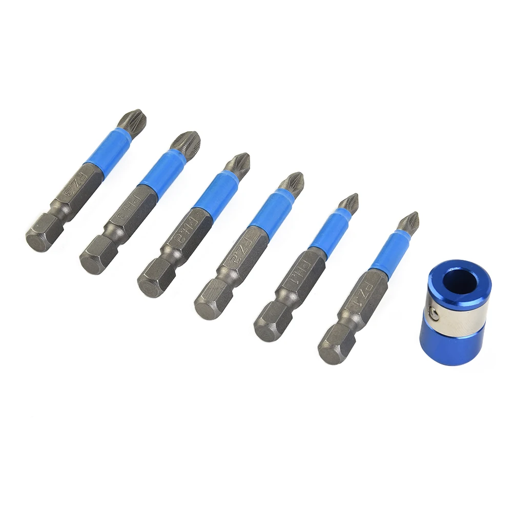 Set Screwdriver Bit 6Pcs/Set Accessories Anti Slip High Snap PH1/PZ1/PH2/PZ2/PH3/PZ3 Parts 50mm Length Magnetic