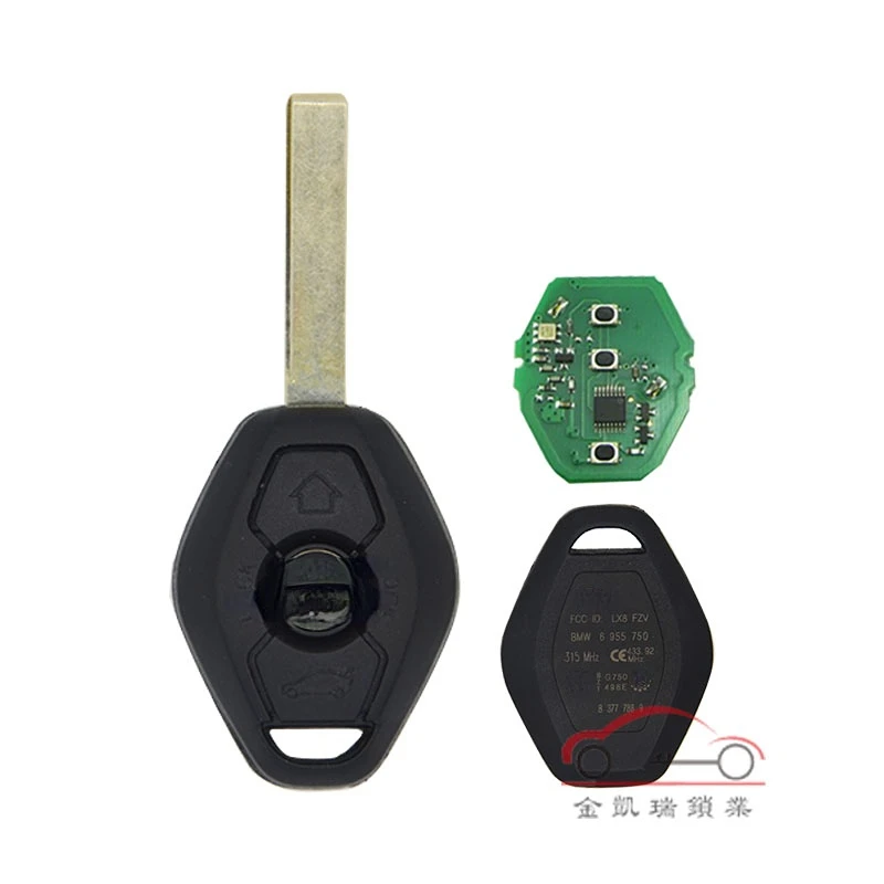 1Pc for the old BMW X5 x3/3 series 5 series EWS/CSA2 car straight board remote control integrated chip key