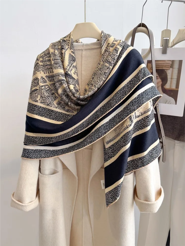 Silk and wool scarves large square for summer air conditioning room towels shawls outerwear