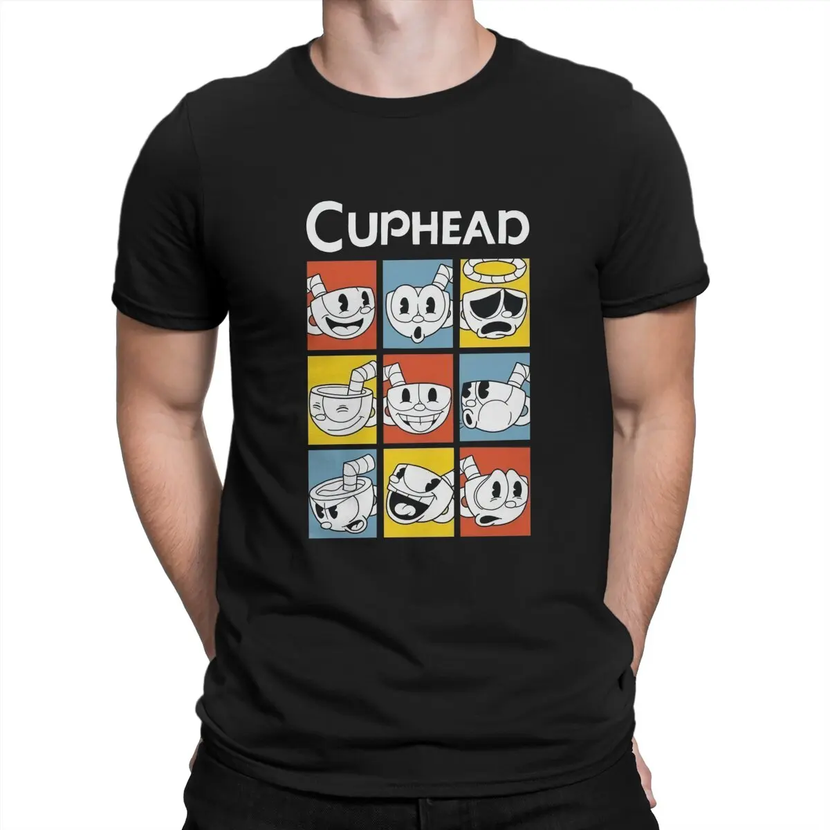 Active Hip Hop TShirt Cuphead Casual T Shirt Newest Stuff For Men Women