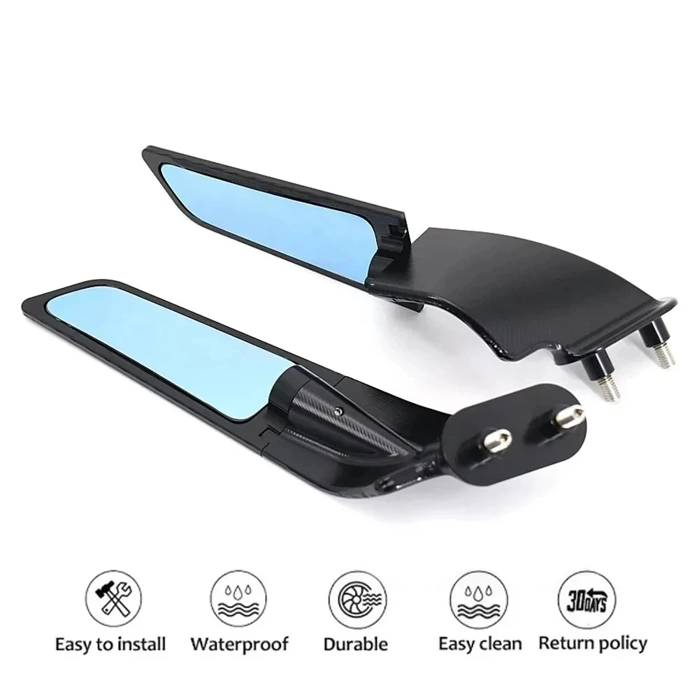 Motorcycle Fixed Wing Mirrors Adjust Side Mirror Rearview For BMW S1000RR S 1000RR S1000 RR S 1000rr 2009-2018