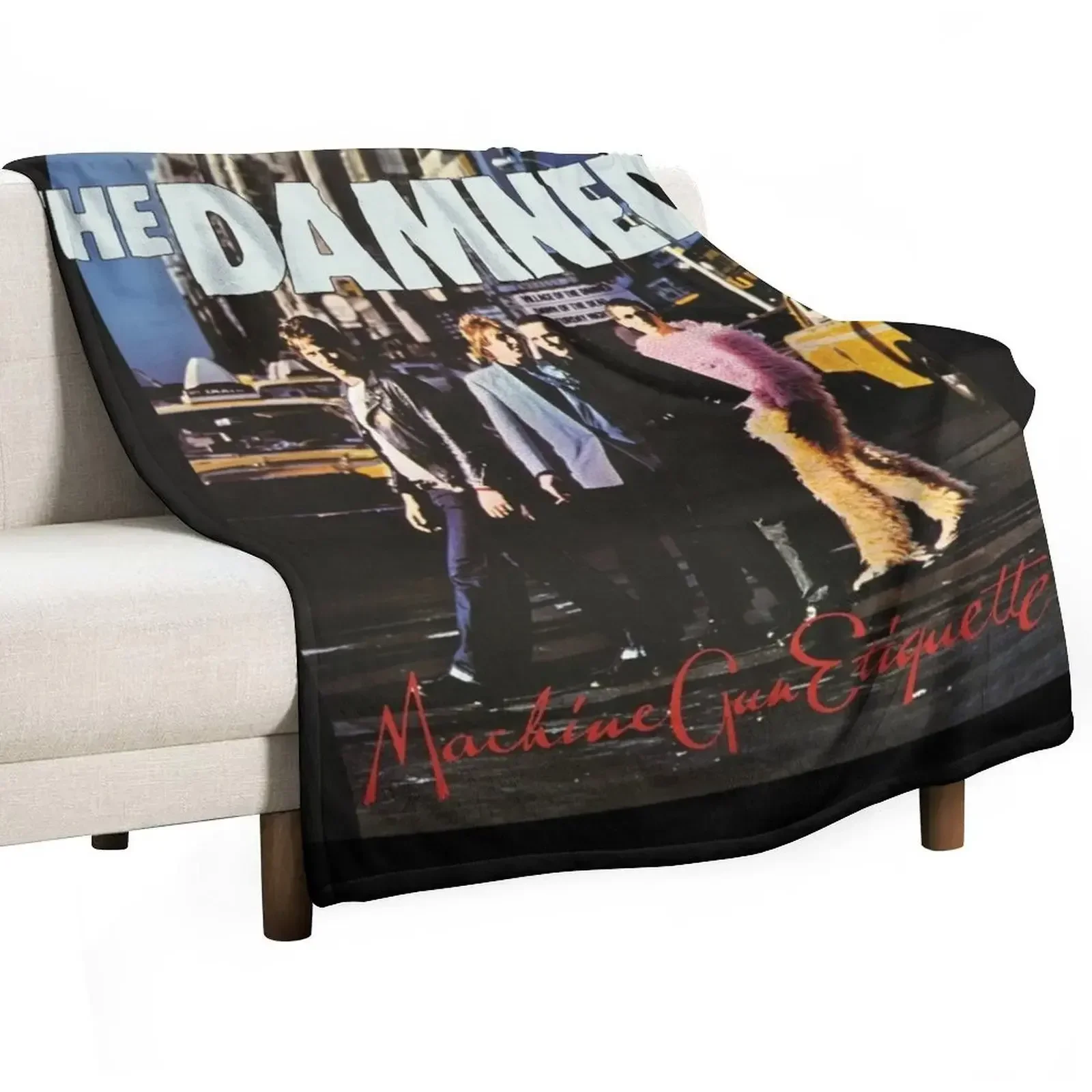 The Damned machine gun etiquette 2 Throw Blanket Blankets For Sofas Polar funny gift Blankets