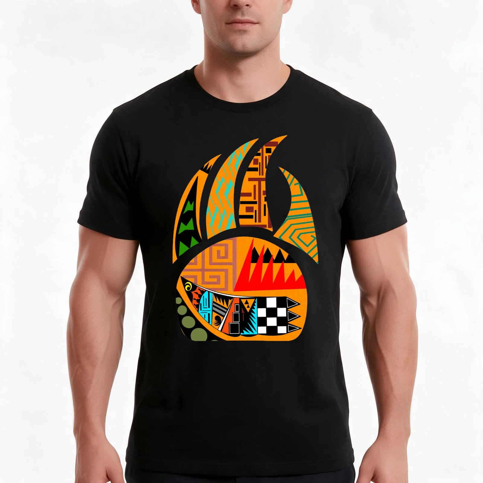 TRACKS WELL DEFINED T-Shirt, Summer Casual Cotton Tee, Oversized Streetwear Tops, Vintage Graphic Print, Loose Fit Short Sleeve
