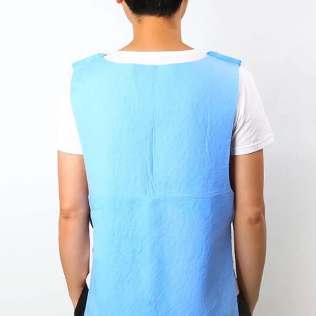 

Outdoor Summer Cooling Vest Pva Waterproof Fabric Sunstroke Prevention Clothing For Hiking Fishing Camping Work Blue