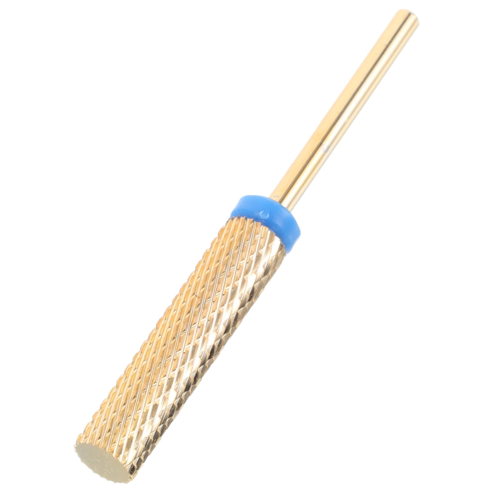 Punta da trapano per unghie con cilindro in acciaio al tungsteno ultra lungo, rimozione smalto, cuticola, pelle morta, rettifica, manicure, pedicure, nail art