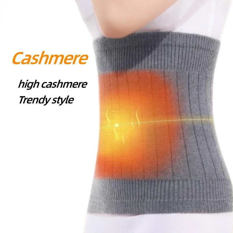 Cashmere Waist Belts with 100% cashmere Thicken Thermal Cashmere Waist Warmer Lumbar Support Belt Cold Stomach Protection Sport