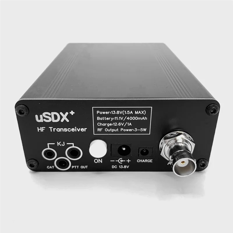 3-5W USDX+ SDR Transceiver All Mode 8-Band HF Ham Radio QRP CW Transceiver 80M/60M/40M/30M/20M/17M/15M/10M US Plug