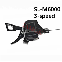 DEORE Mountain Bike 3-speed Shift Lever Iamok SL-M6000 Clamp Band RAPIDFIRE PLUS Shifter Bicycle Parts