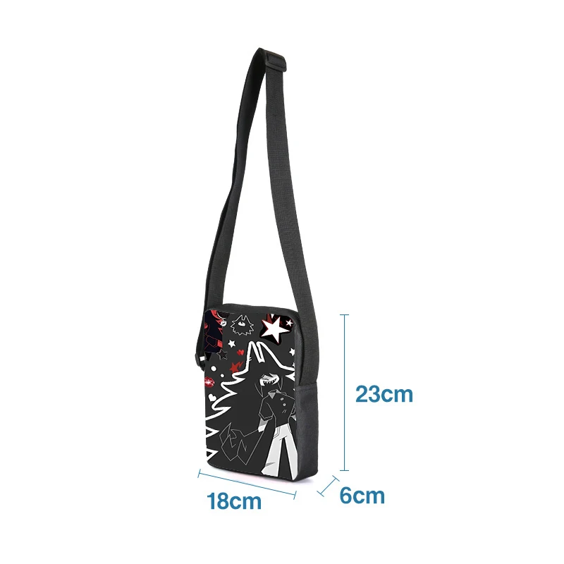 3PCS Fundamental Paper Education Cartoon Printed Backpack Anime Cute Pencil Bag Creative Cross Body Bags Casual Stationery Gifts