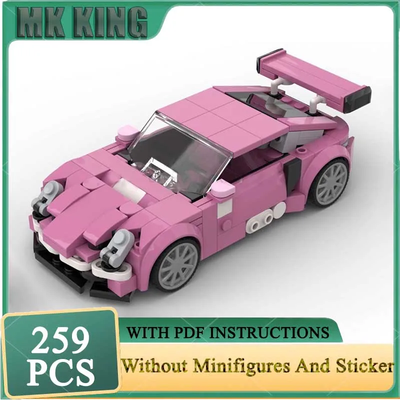 

Moc Building Blocks 911 'Roxy' Inspired Speed Champions Cars Model Bricks DIY Assembly Super Sports Cars Toys Holiday Gifts