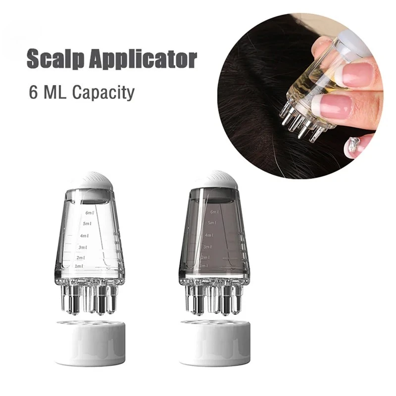 6ml Mini Portable  Liquid  Massage Medicine Comb Hair For Scalp Applicator Hair Growth Serum Oil Nourish Comb Hair Roots