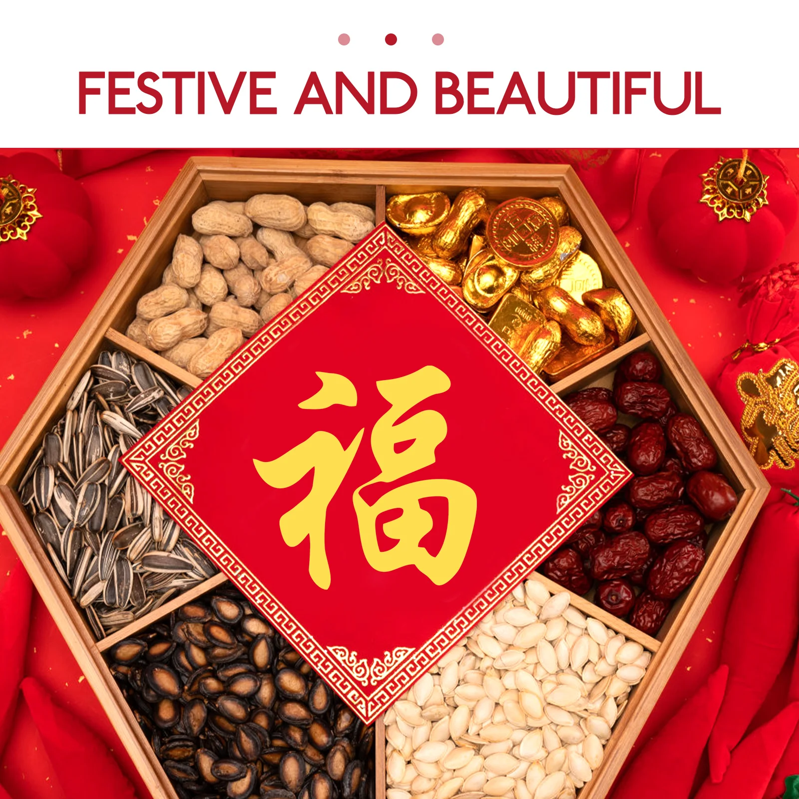 Fu Word Stencil Chinese New Year Painting Template Airbrush Craft Diy Home Decor Holiday Party Supplies Art Project Tool