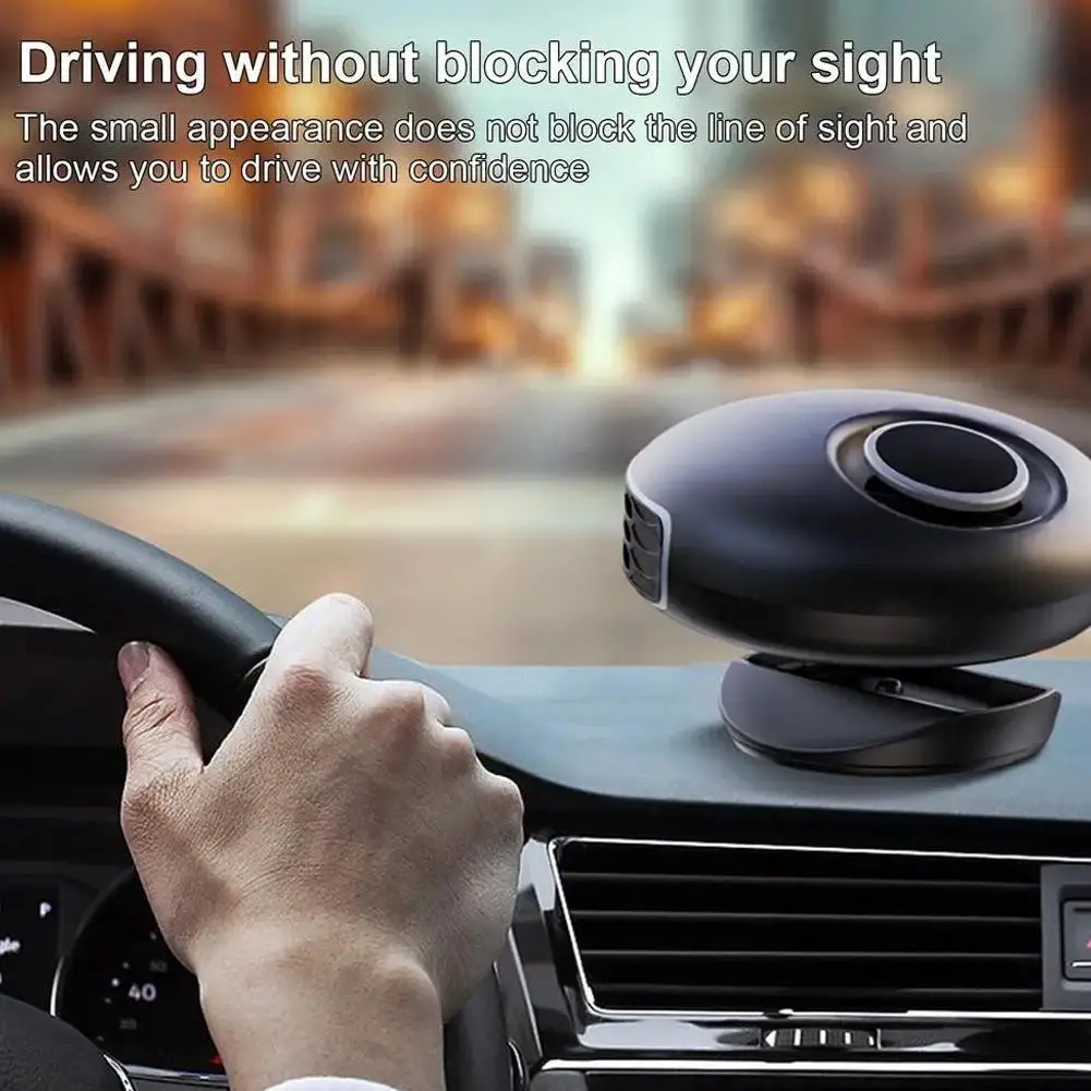 سخان مثبت على السيارة 12 فولت/24 فولت كفاءة وسريعة التدفئة الزجاج الأمامي مزيل الضباب مزيل الصقيع ديميستر مع قوس قابل للطي