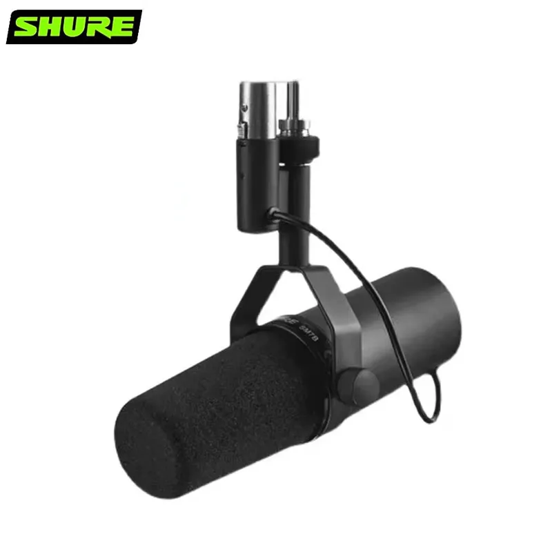 100% Original SHURE SM7B Cardioid Vocal Microphone Studio Selectable Frequency Microfone Live Recording Podcasting Brocasting