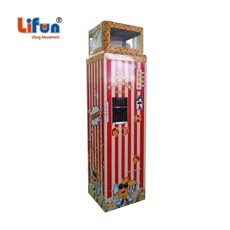 

Stainless Steel Hot Sale Professional Electric Popcorn Makers, Commercial Automatic Coin Operated Popcorn Vending Machine