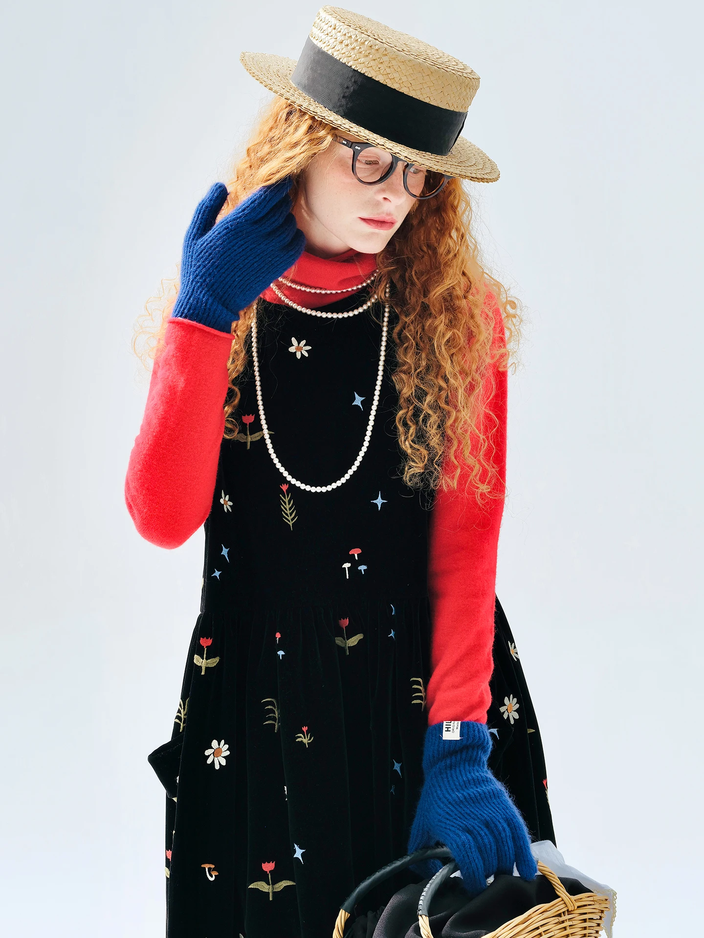 Robe sans manches brodée vintage Moriyama au quotidien pour les déplacements quotidiens et les renco