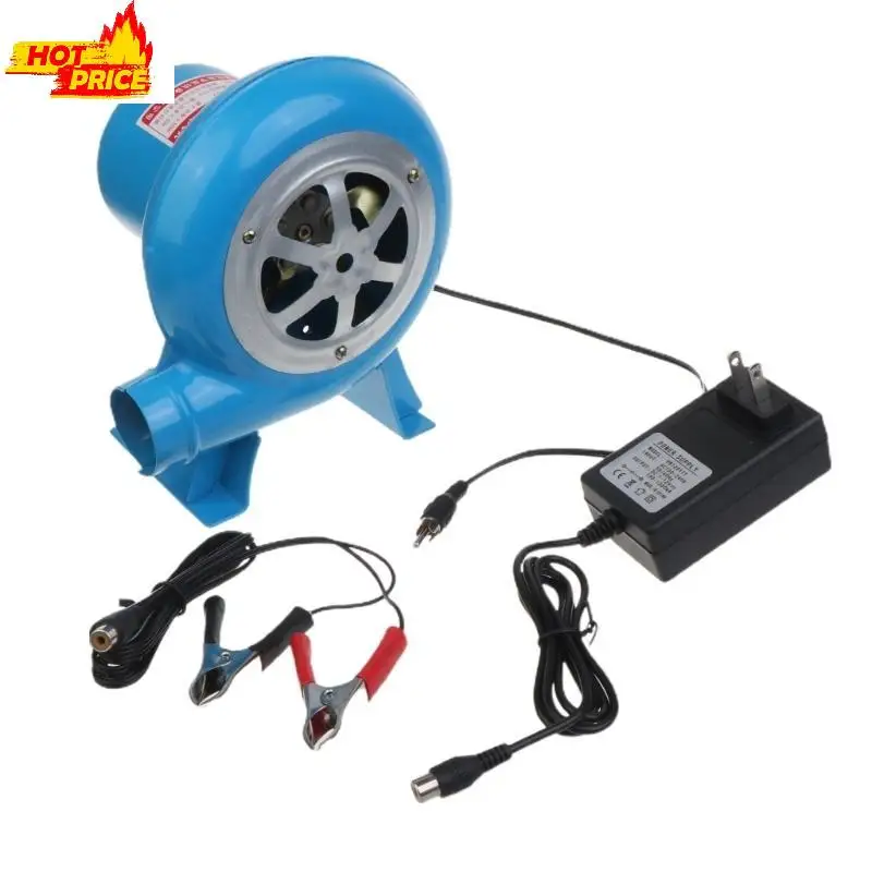 

Вентилятор для барбекю 12 В, вентилятор для приготовления пищи с адаптером регулируемой скорости 100-240 В