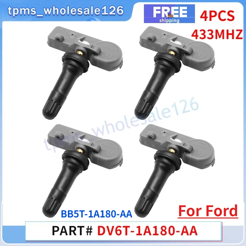 

4PCS/Lot Tire Pressure Sensor DV6T-1A180-AA For 2014-2016 Ford Edge Escape Explorer Lincoln Navigator TPMS 433MHZ BB5T-1A180-AA