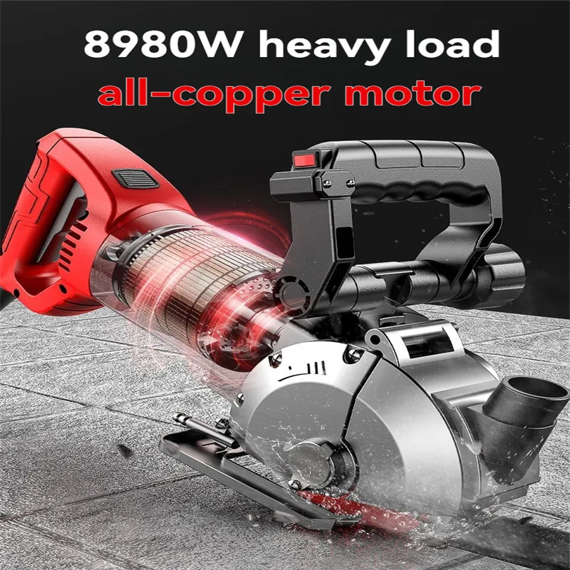 220V Electric Wall Chaser Handheld Laser Slotting Machine Electric Wall Grooving Cutting Machine Concrete Slotting Machine