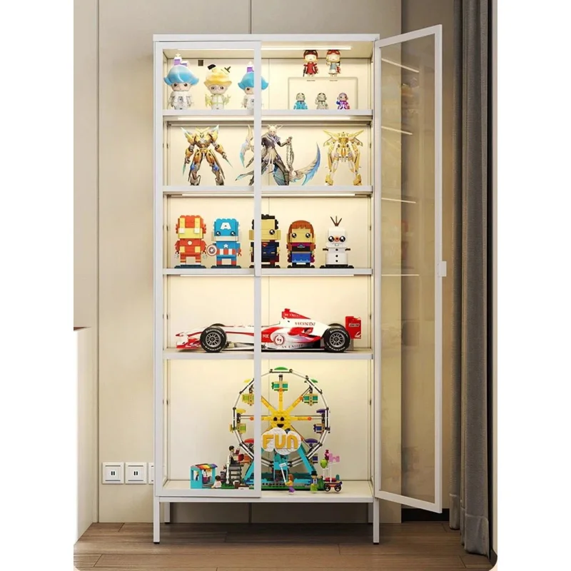 custom.Multifunctional rectangular injection-molded plastic floor-standing five-layer large-capacity blind box figure display st