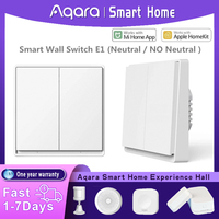 Original Aqara Wall Switch E1 Version Smart Wireless Key Zigbee 3.0 Light Switch Wire With/No Neutral For Xiaomi Mijia Homekit