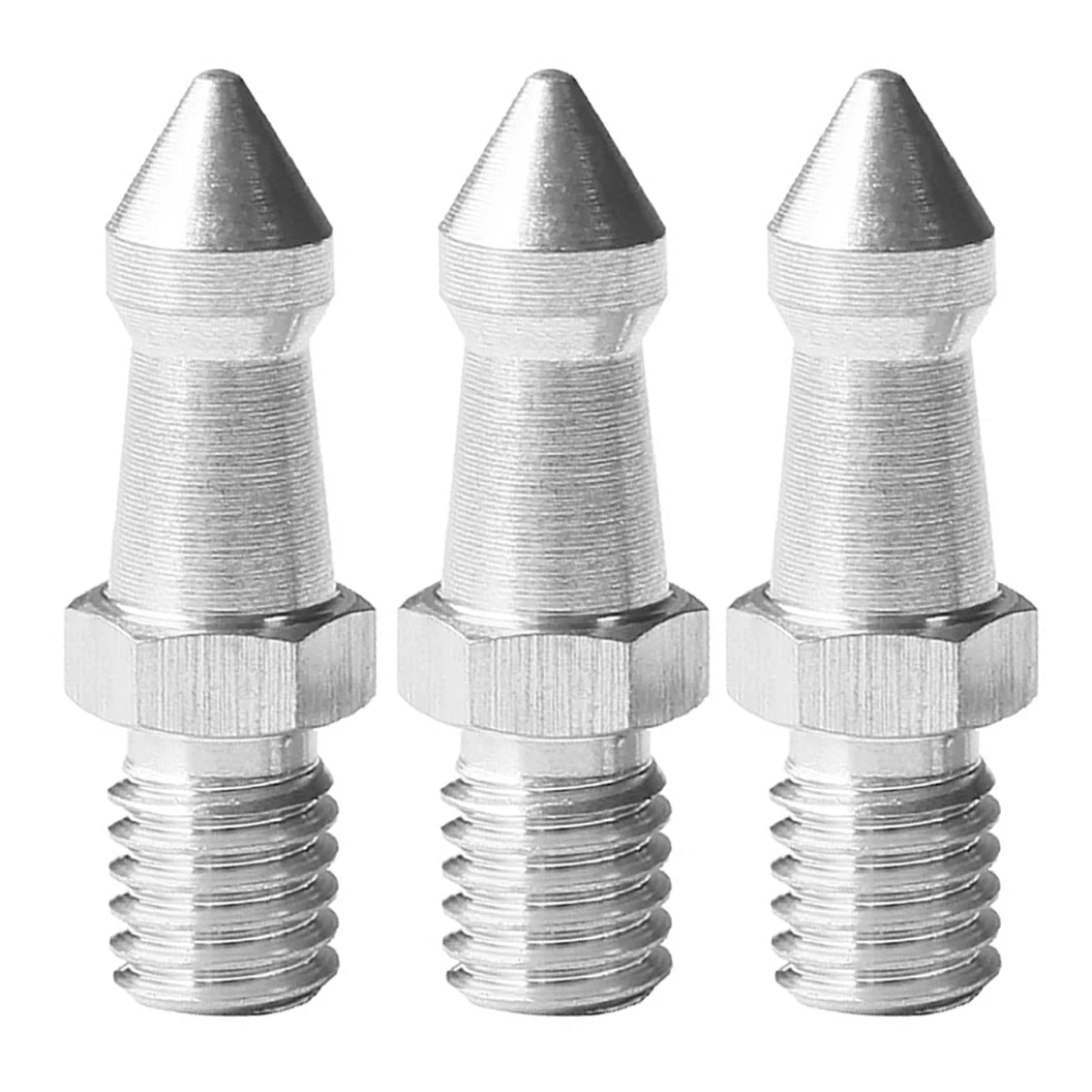 3Pcs 3/8 Inch Universal Stainless Steel Foot Pad Mini Slr Camera Tripod Plus Spikes Steel Nails