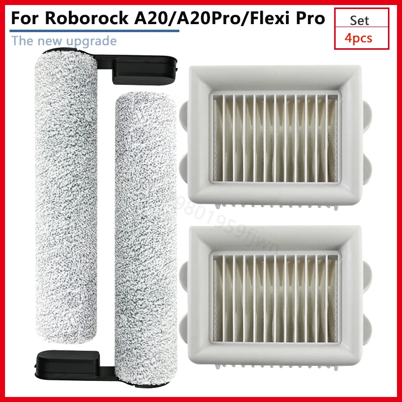 ل Roborock A20 A20Pro Flexi Pro قطع غيار فرشاة دوارة فلتر Hepa اكسسوارات المنزل جهاز آلي لتنظيف الأتربة