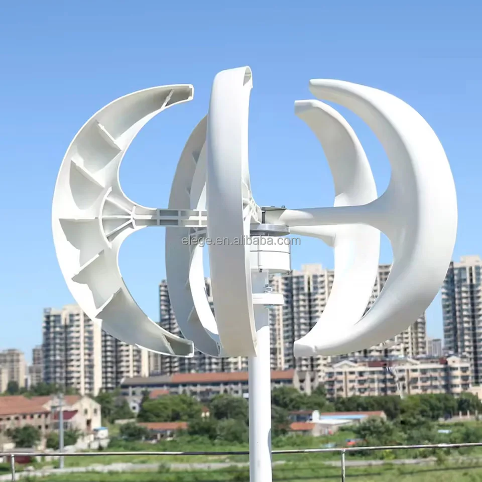 Factory Direct Selling 500w 800w 1000w 12V 24V Small Vertical Axis Wind Turbine Windmill Generator with Solar Generation System