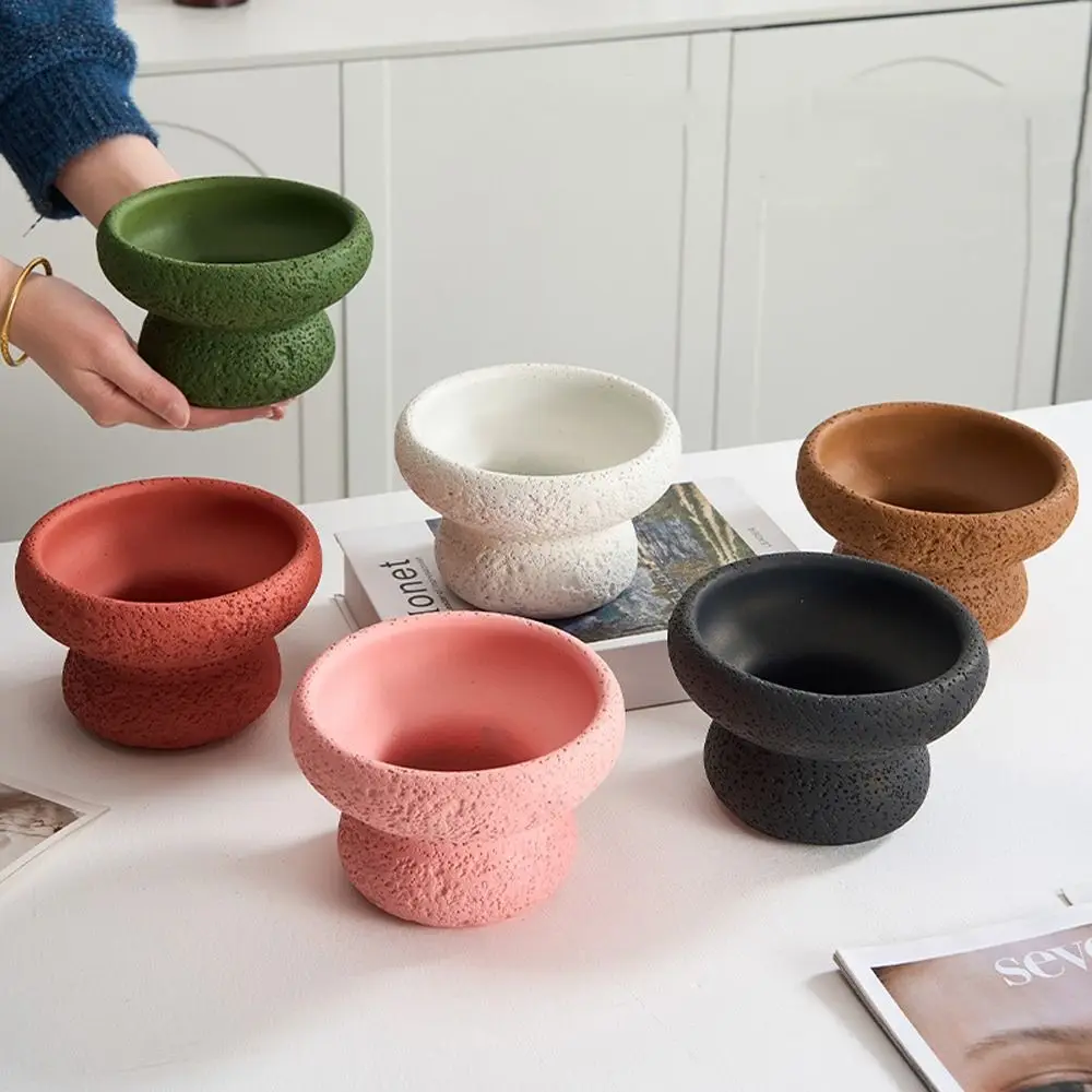 

Plant Pot Nordic Style Cement Flowerpot Stone Waterproof Succulent Flower Pot Handmade Planter Pot For Indoor Outdoor Plant