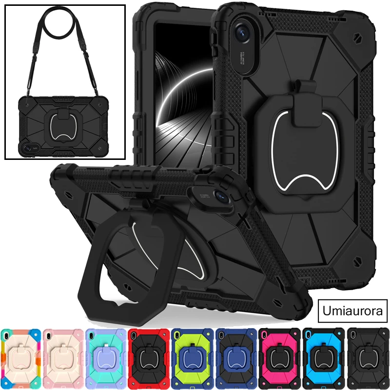 

For Xiaomi RedMi Pad 2 Pad2 11 inch 2025 Shockproof Tablet Cover Full Body Pull Ring Kickstand Shoulder Strap Rugged Case Funda