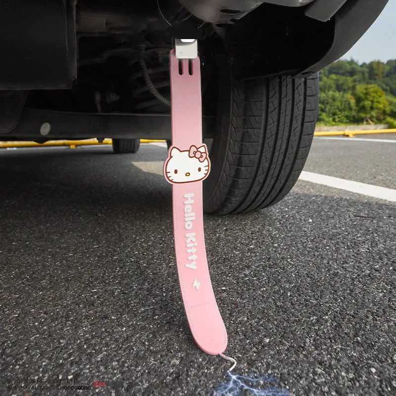 Sanrio Car Exhaust Pipe Anti-Static Wear-Resistant Car Use Static Elimination Releaser Cartoon Hello Kitty Car Accessories Gift