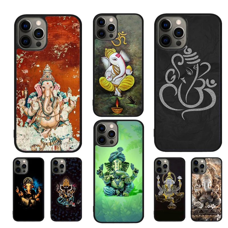 Ganesh Elephant God Phone Case For iPhone 16 15 14 11 12 13 mini Pro  XR XS MAX Plus coque Cover Shell